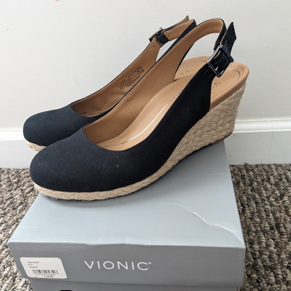 Vionic Coralina slingback wedge espadrille